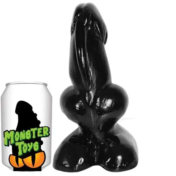 8.5-inch Black Extra Large Realistic Dildo with Sturdy Base