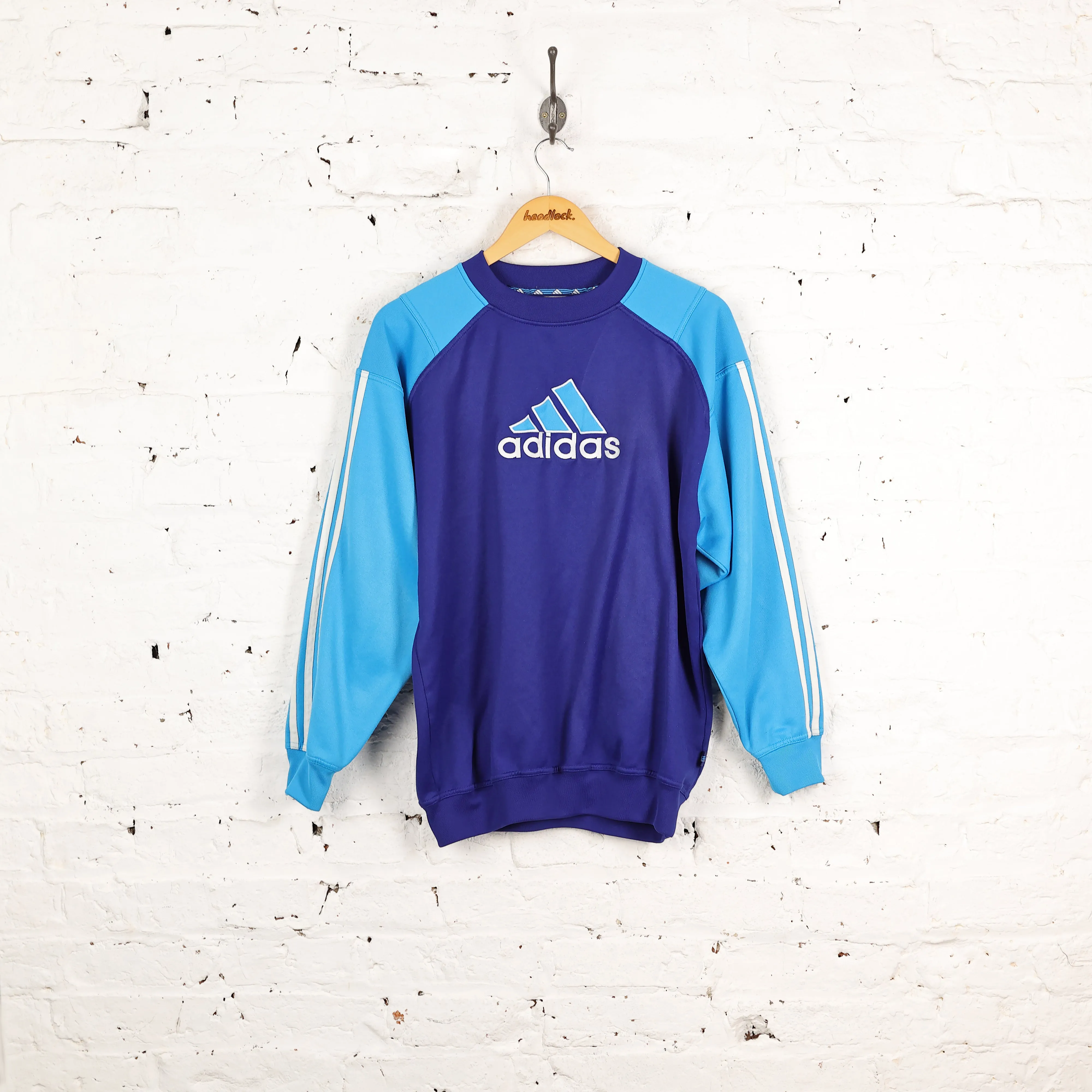 Adidas 90s Sport Sweatshirt - Blue - S