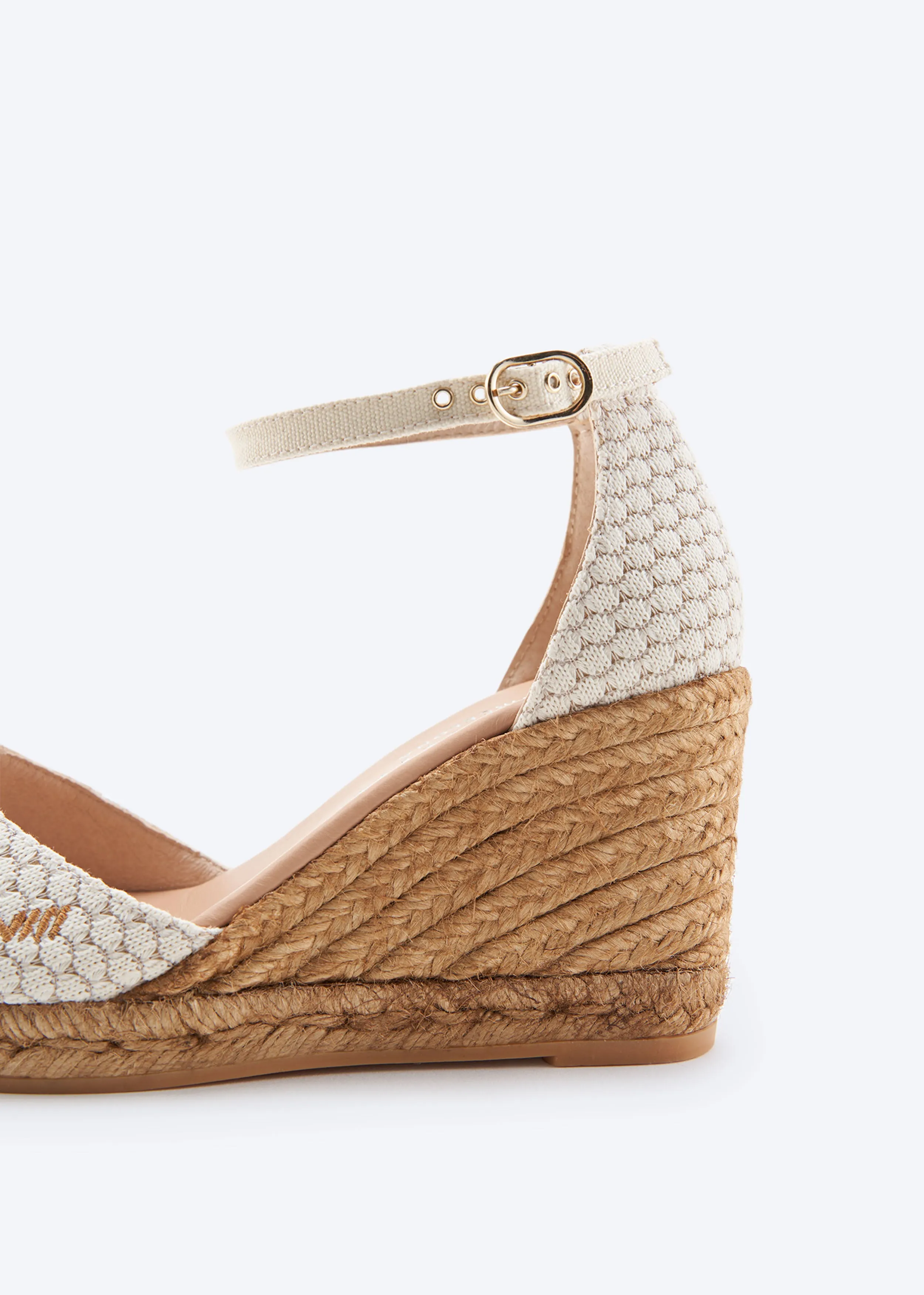 Aiguafreda Limited Edition Canvas Espadrille Sandal Wedges