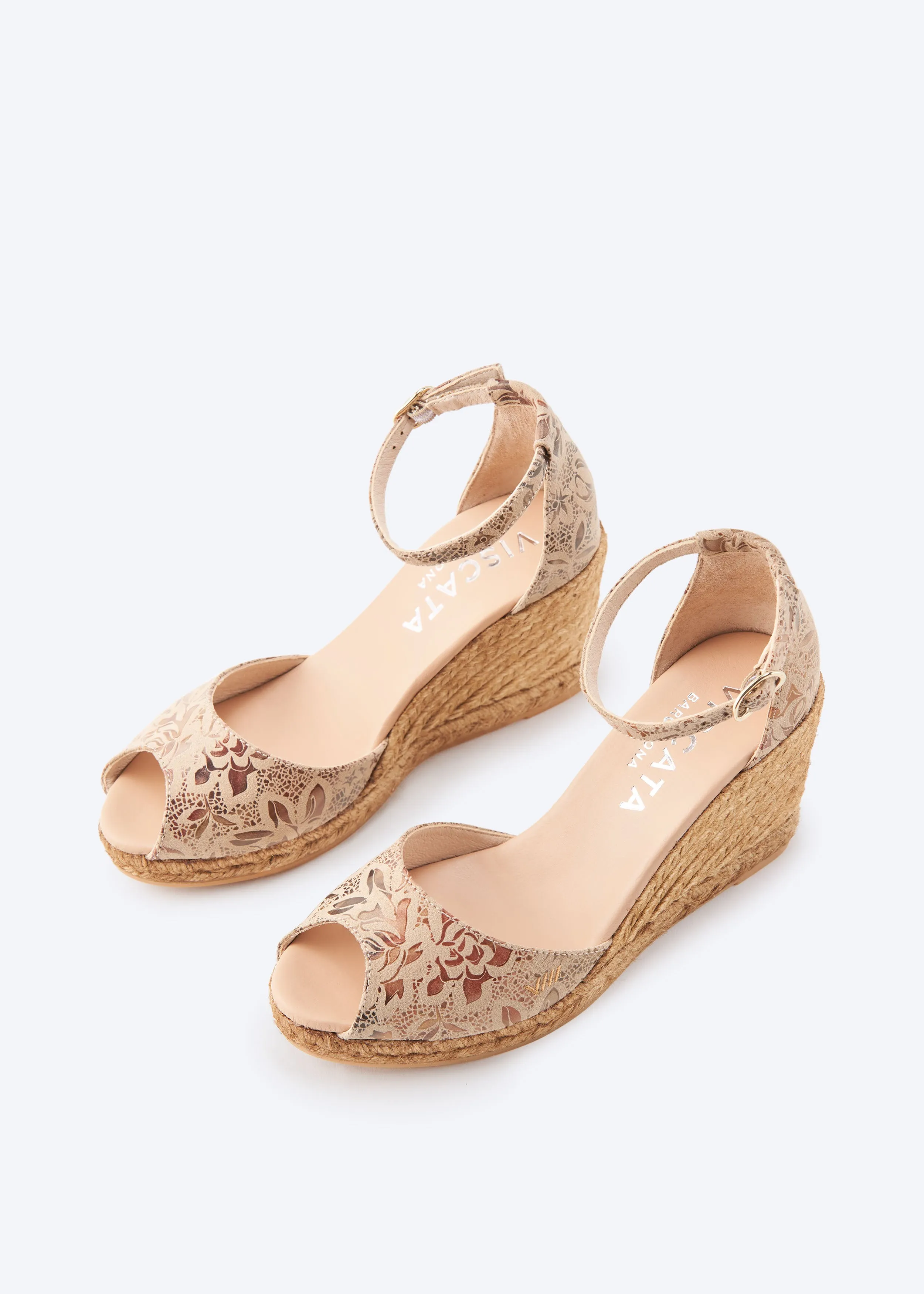 Aiguafreda Limited Edition Canvas Espadrille Sandal Wedges