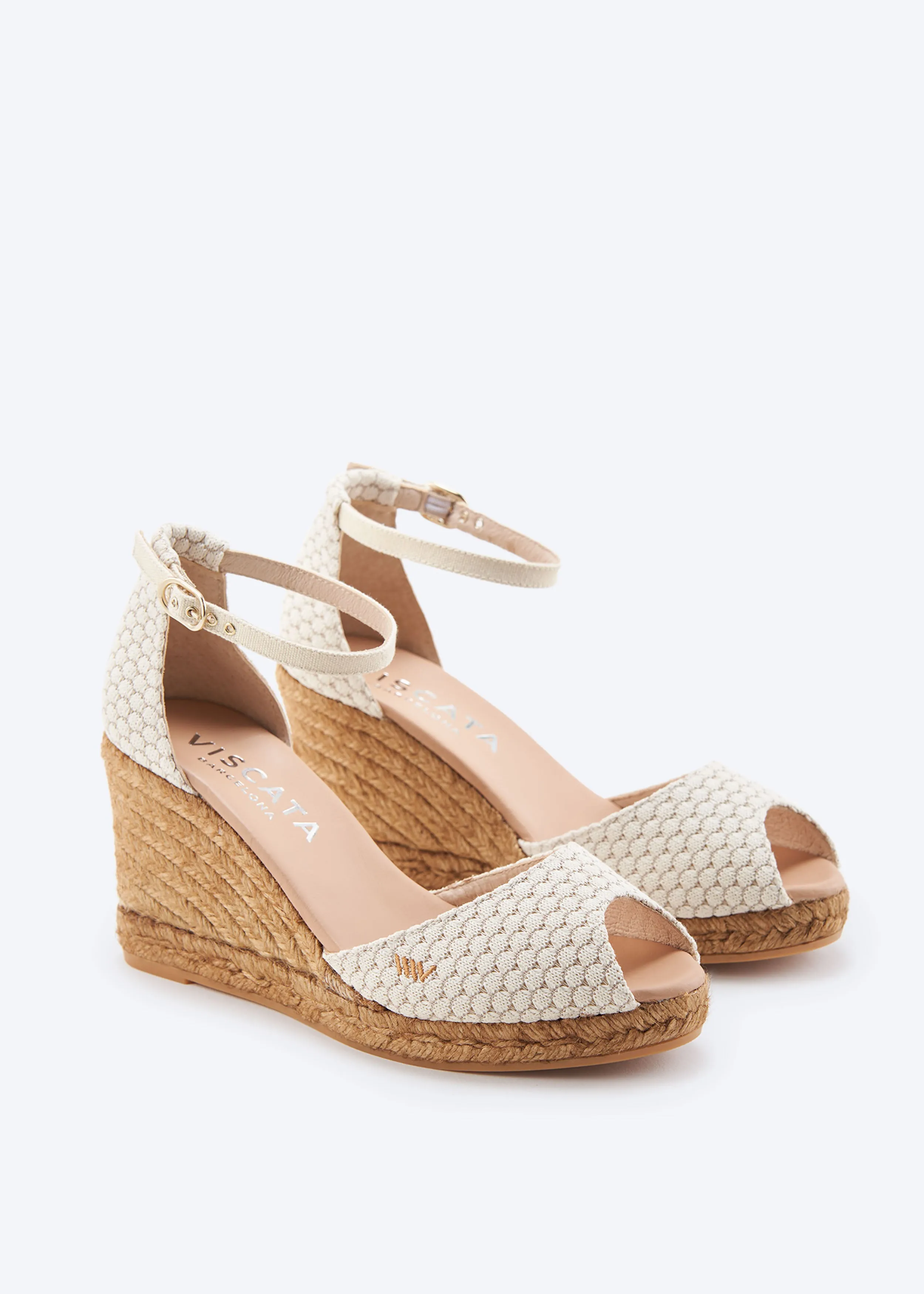 Aiguafreda Limited Edition Canvas Espadrille Sandal Wedges