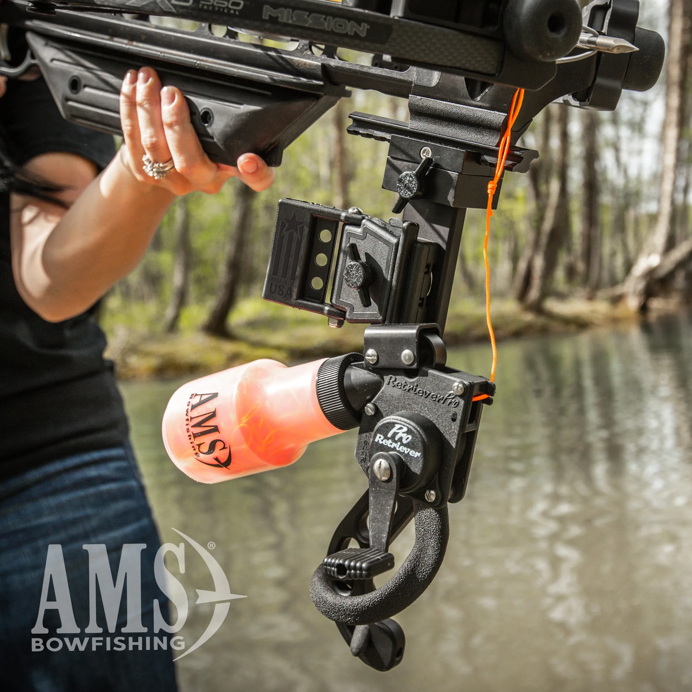 AMS Sleek-X Machined Crossbow Bowfishing Mount