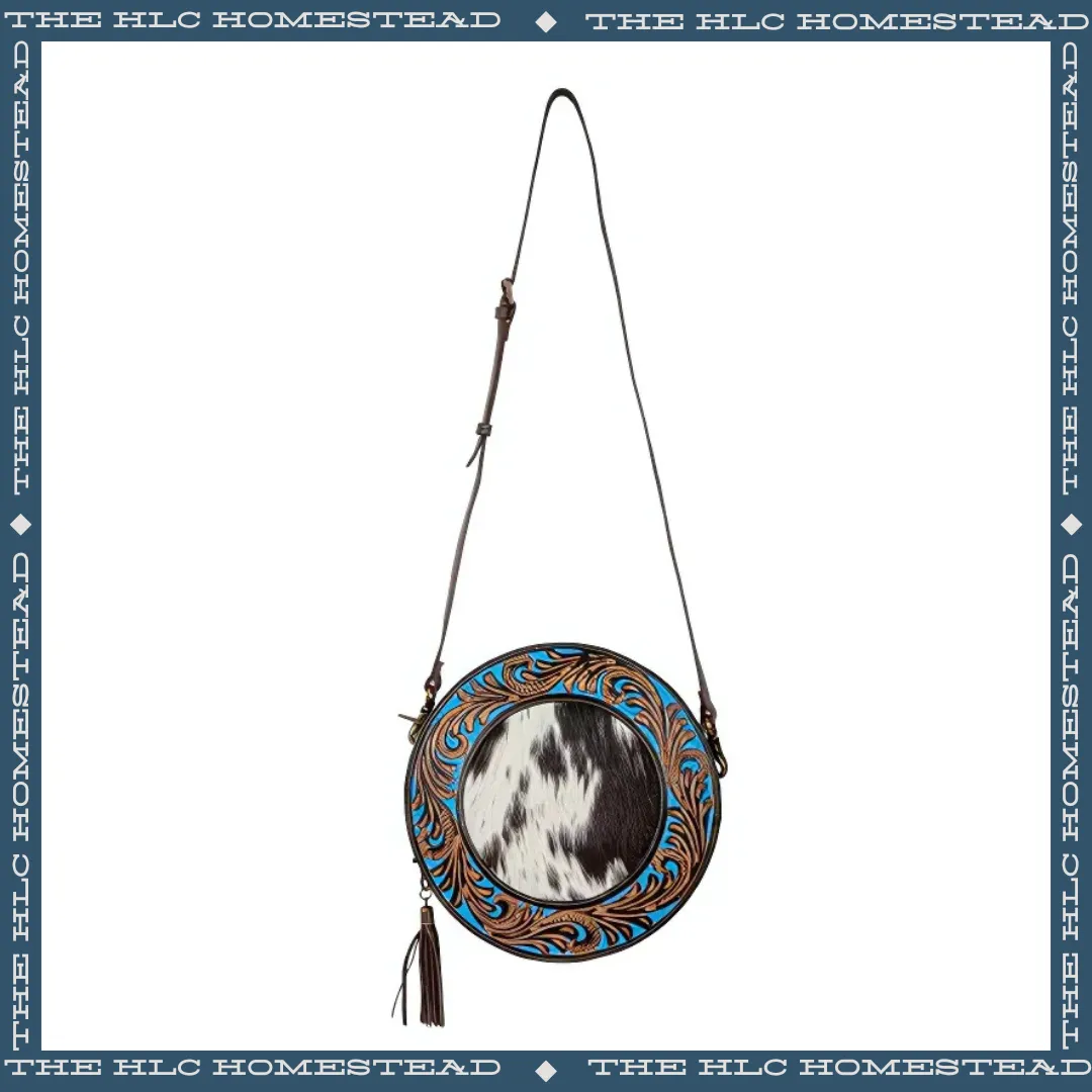 Aqua Mist Round Shoulder Bag
