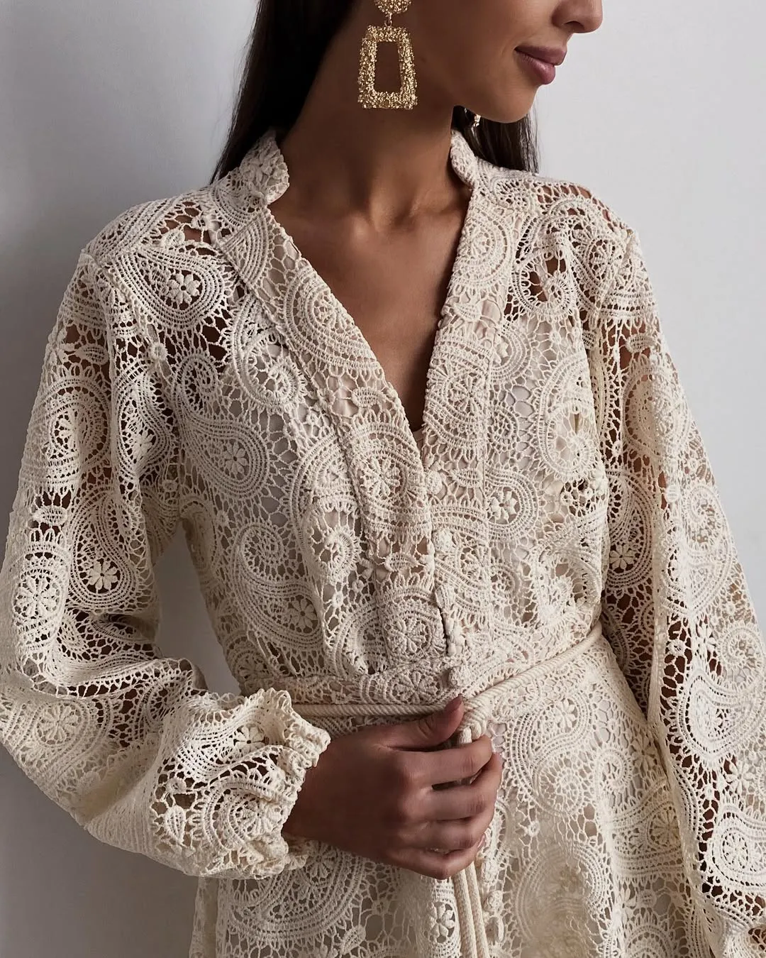 Aurora Bohemian Lace Dress
