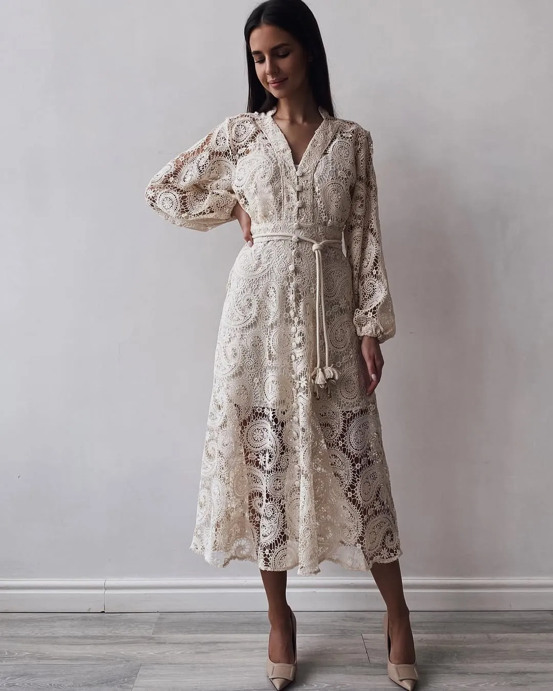 Aurora Bohemian Lace Dress