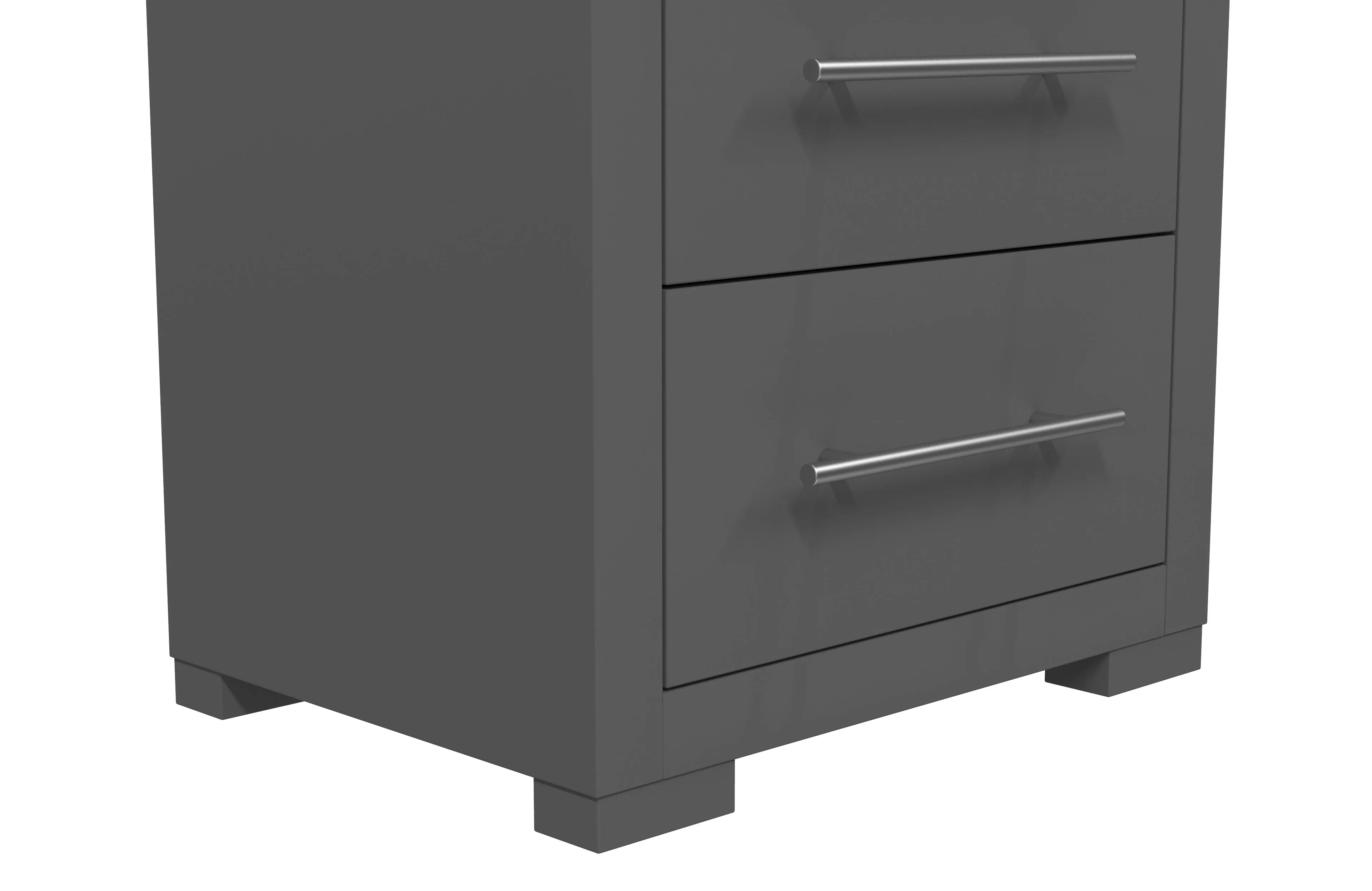 Barton night table for bedroom decoration, dark grey