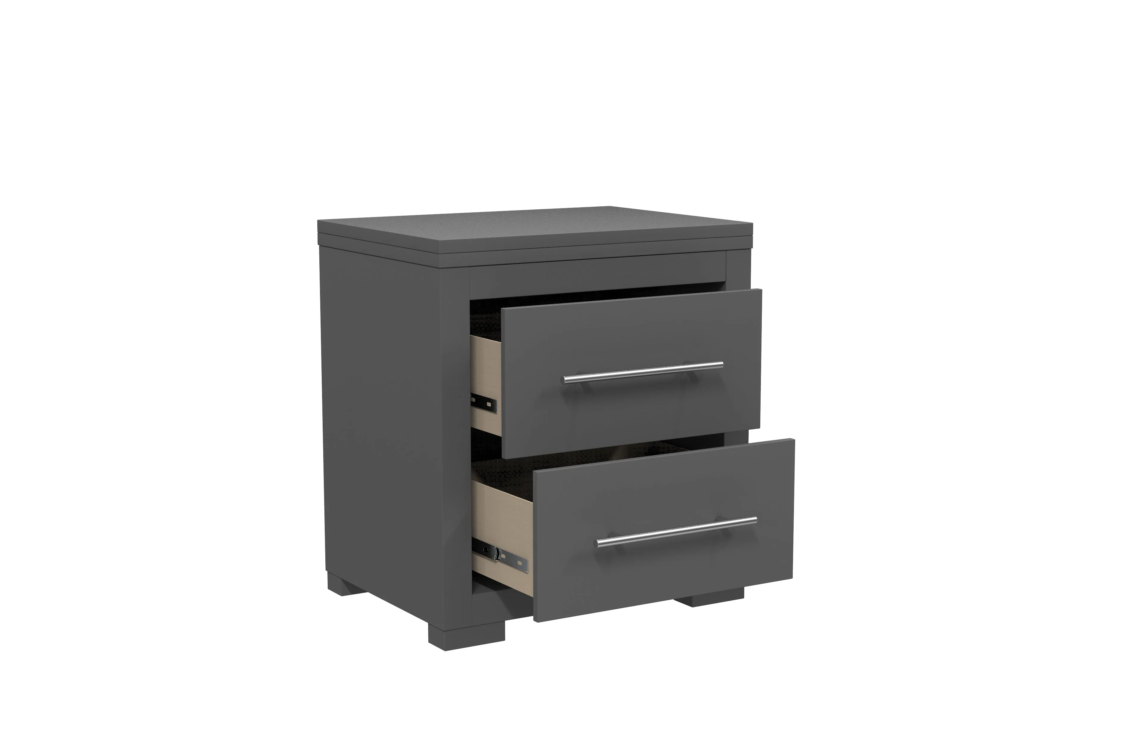 Barton night table for bedroom decoration, dark grey