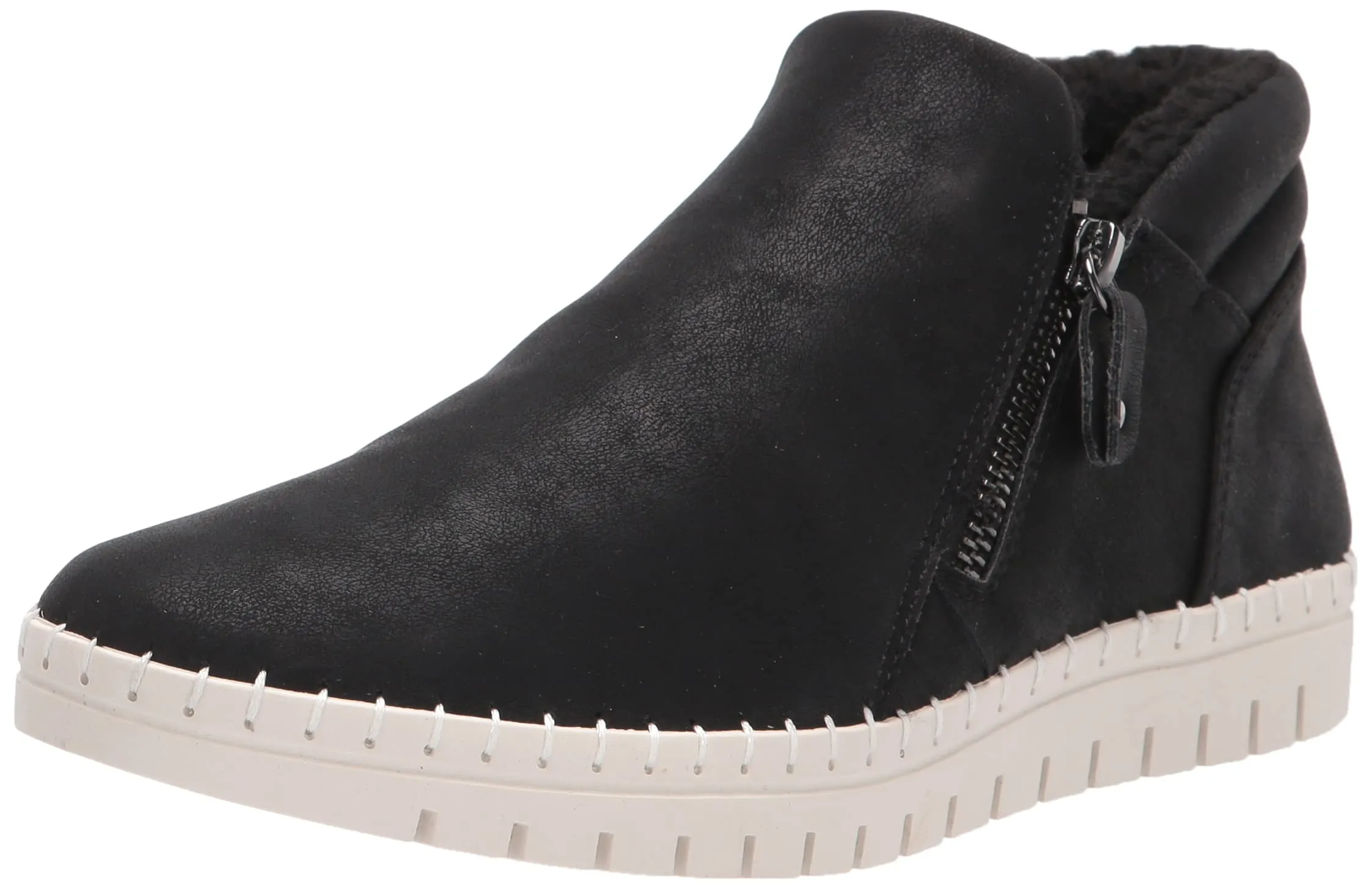 Bella Vita Women's Camberly Sport Bootie Ankle Boot, Black Matte W/Fleece, 9.5 X-Wide