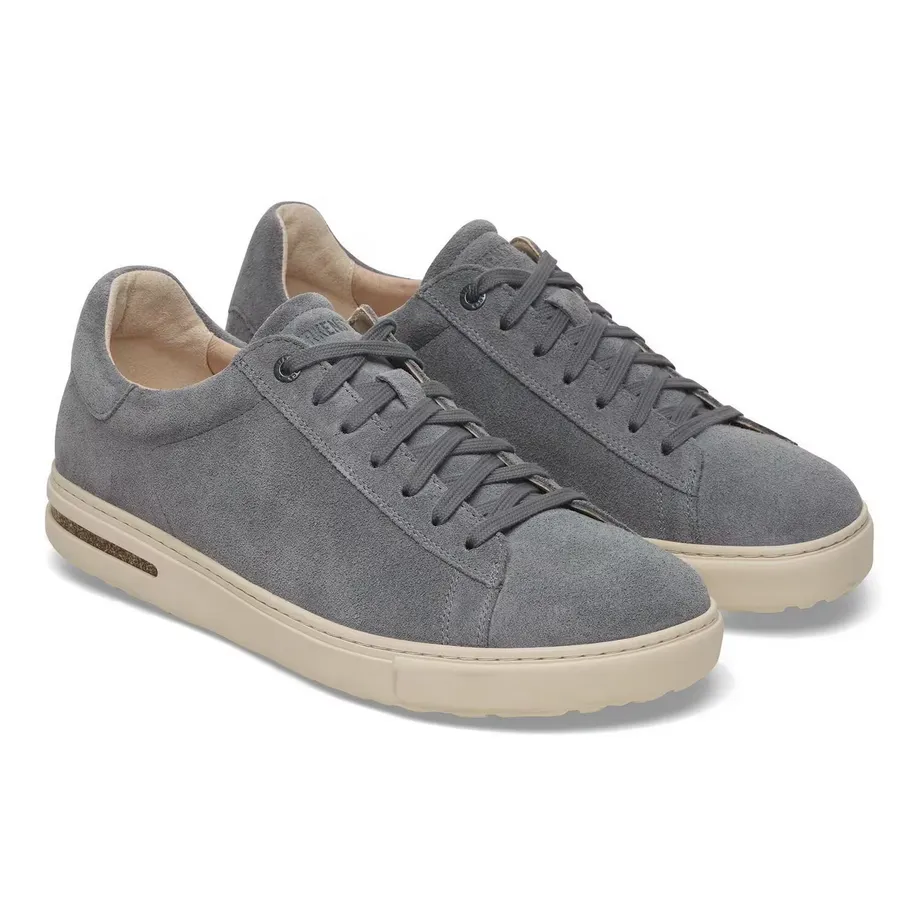 Birkenstock Men's Bend Low Suede Leather Sneaker - Basalt Gray