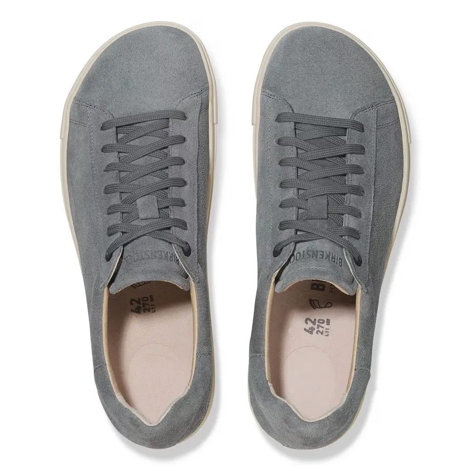 Birkenstock Men's Bend Low Suede Leather Sneaker - Basalt Gray