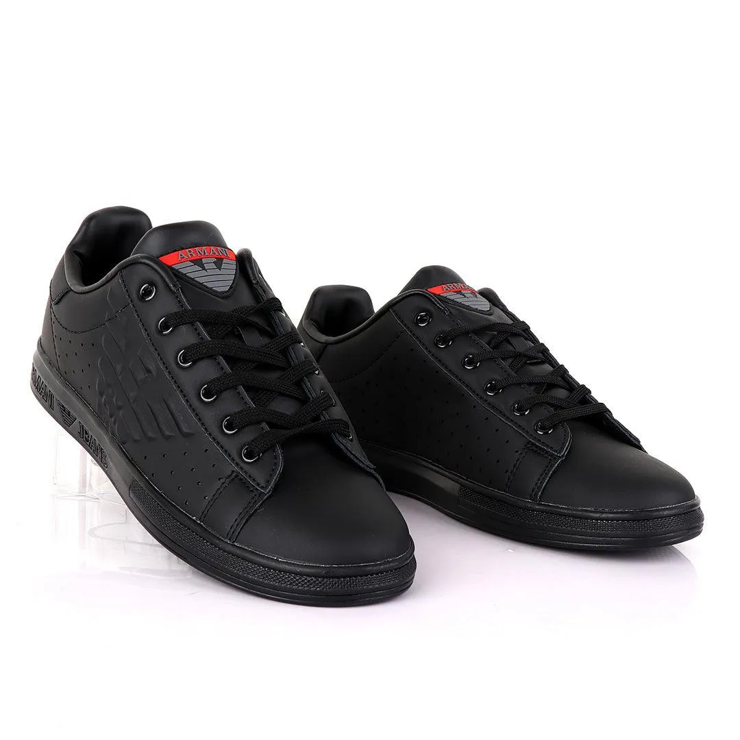 Black Logo Sneakers