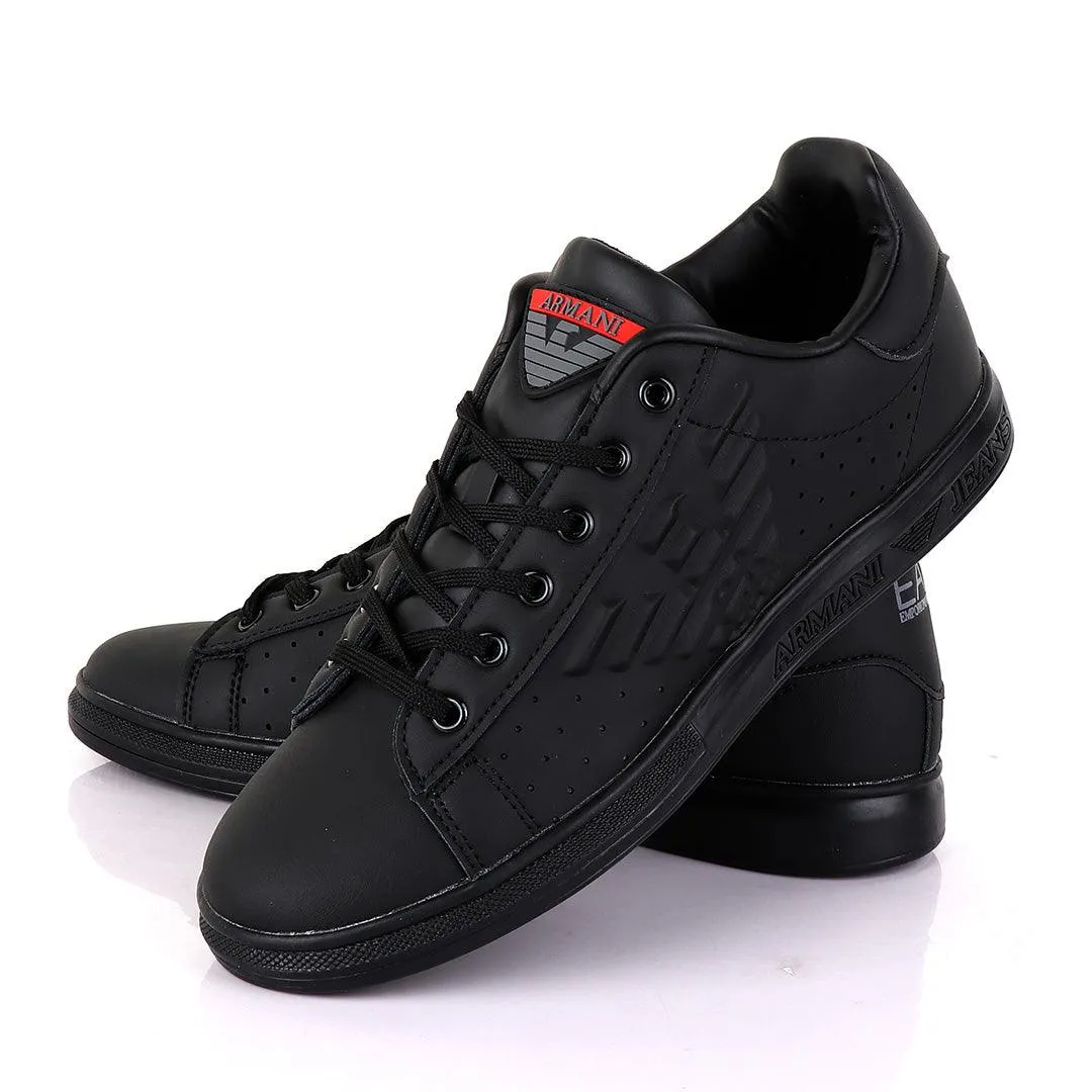 Black Logo Sneakers