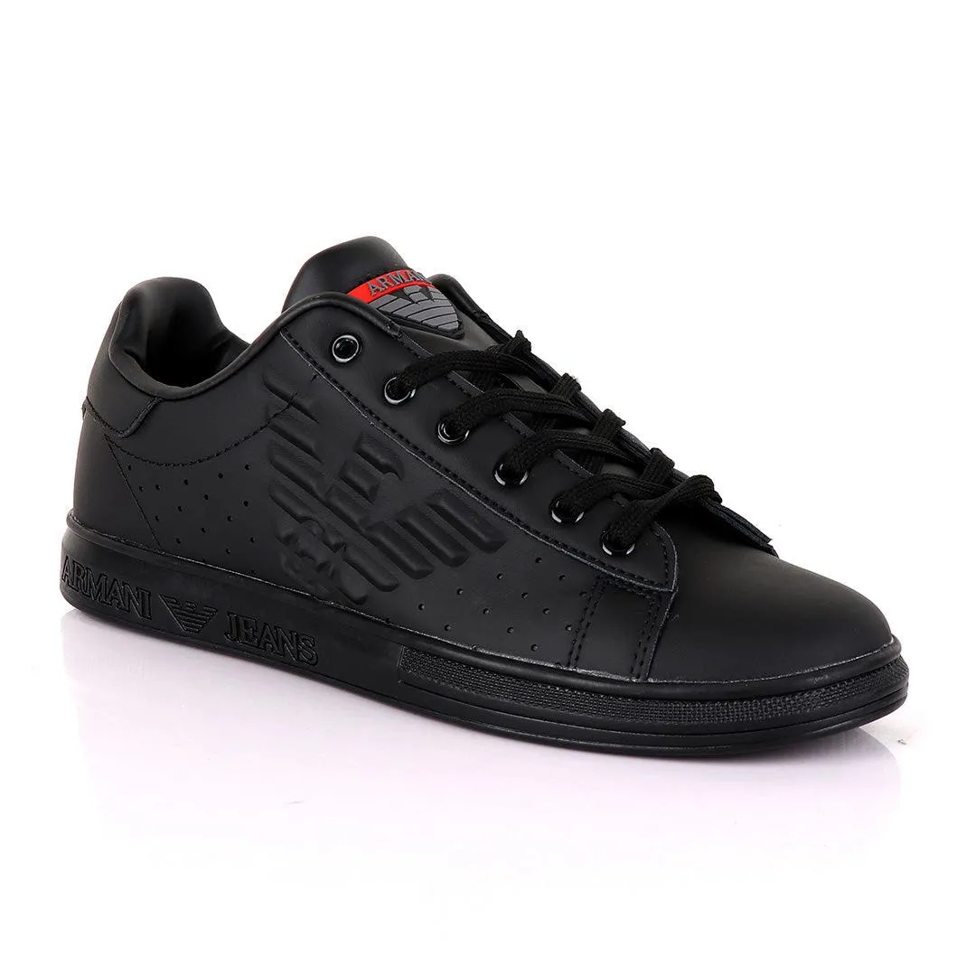 Black Logo Sneakers