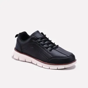 Black Soft Sole Sneakers Men 0120543