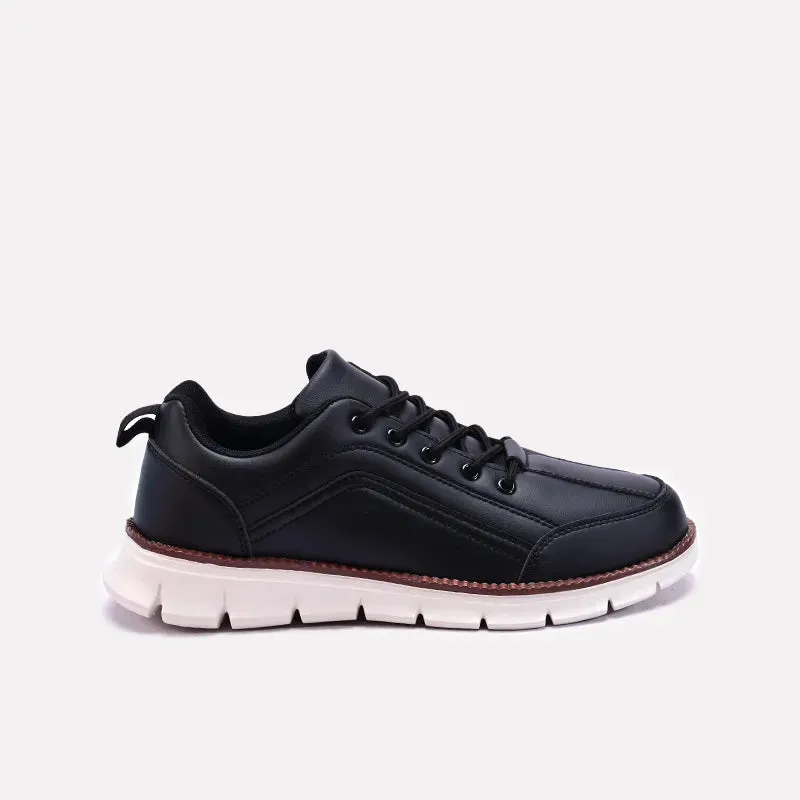 Black Soft Sole Sneakers Men 0120543