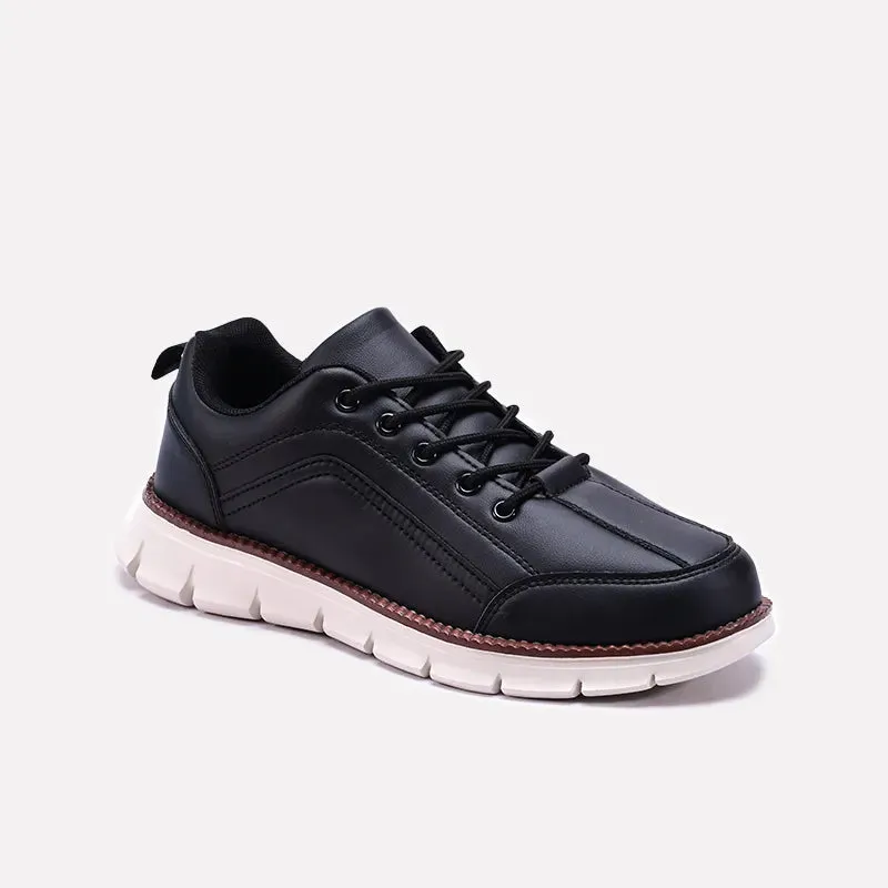 Black Soft Sole Sneakers Men 0120543