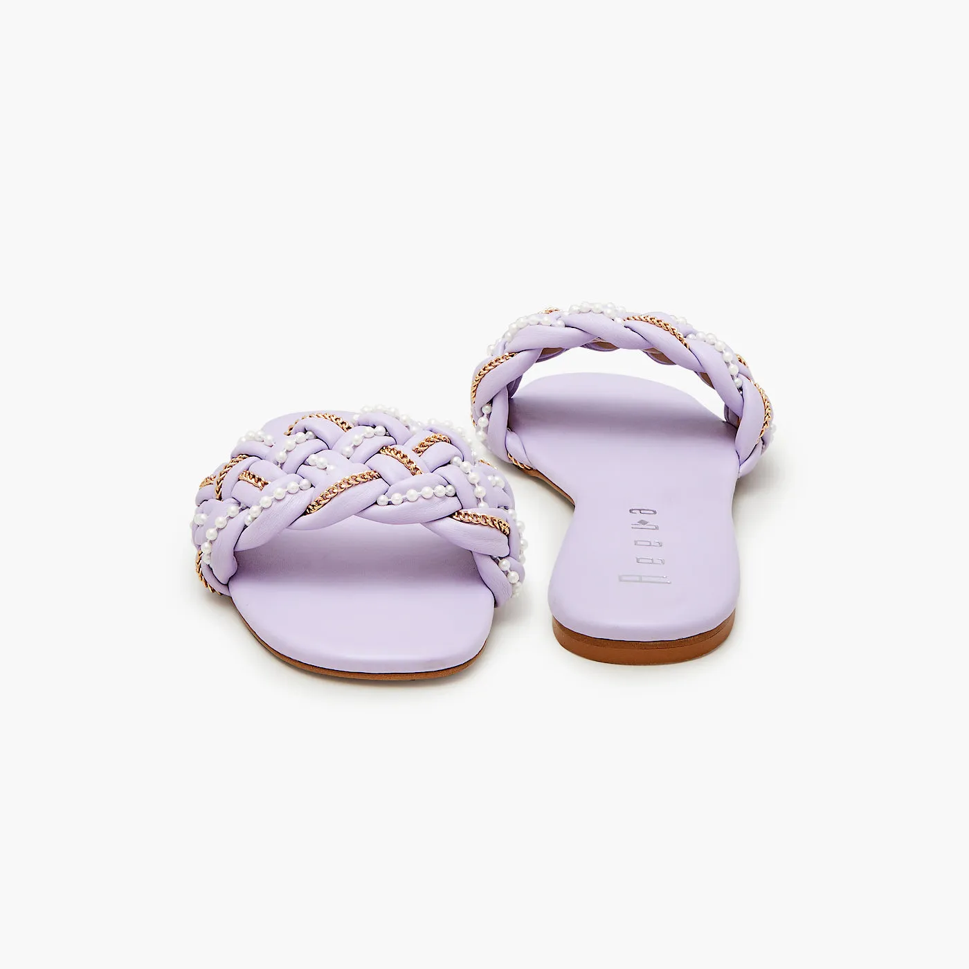 Braided Puffy Slides