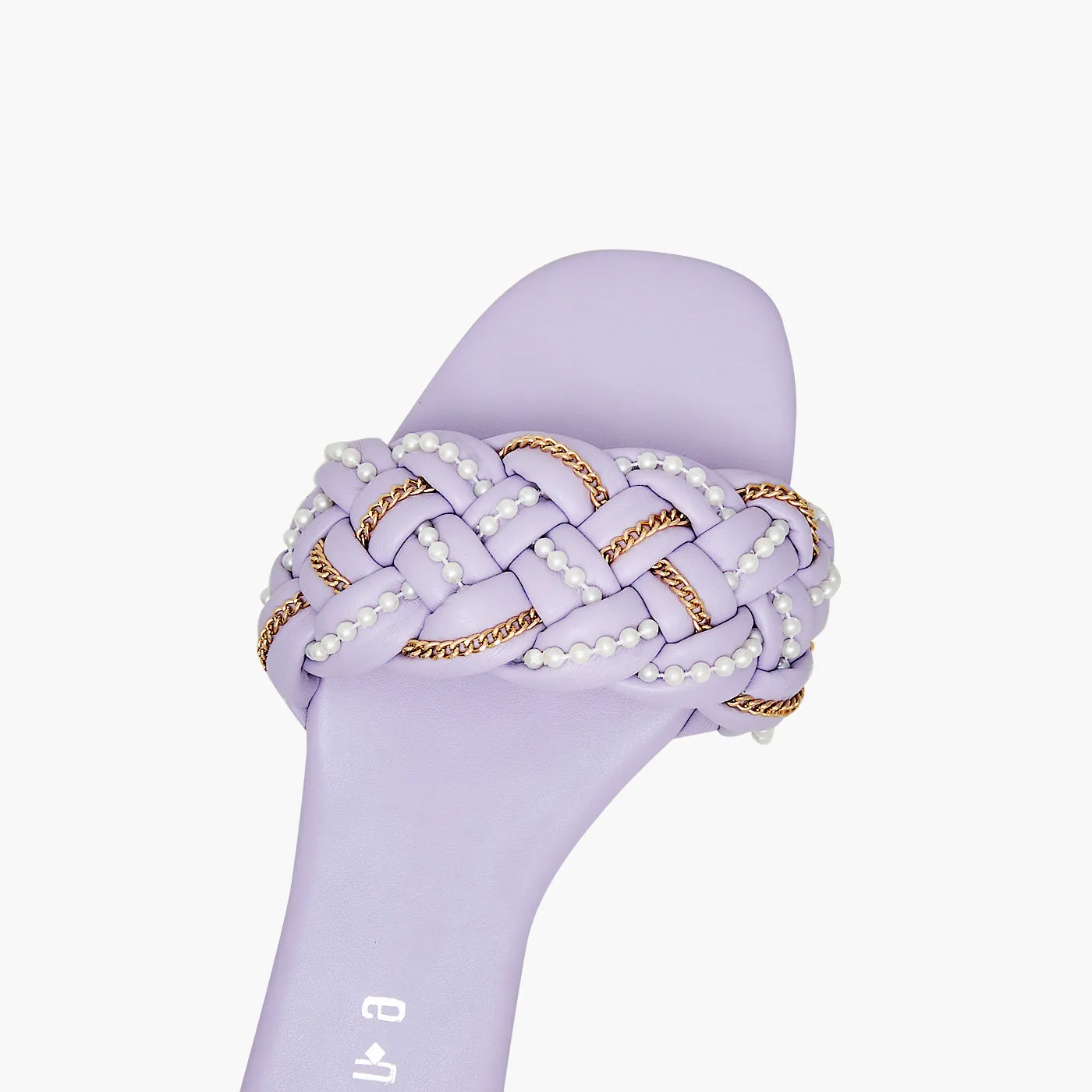 Braided Puffy Slides