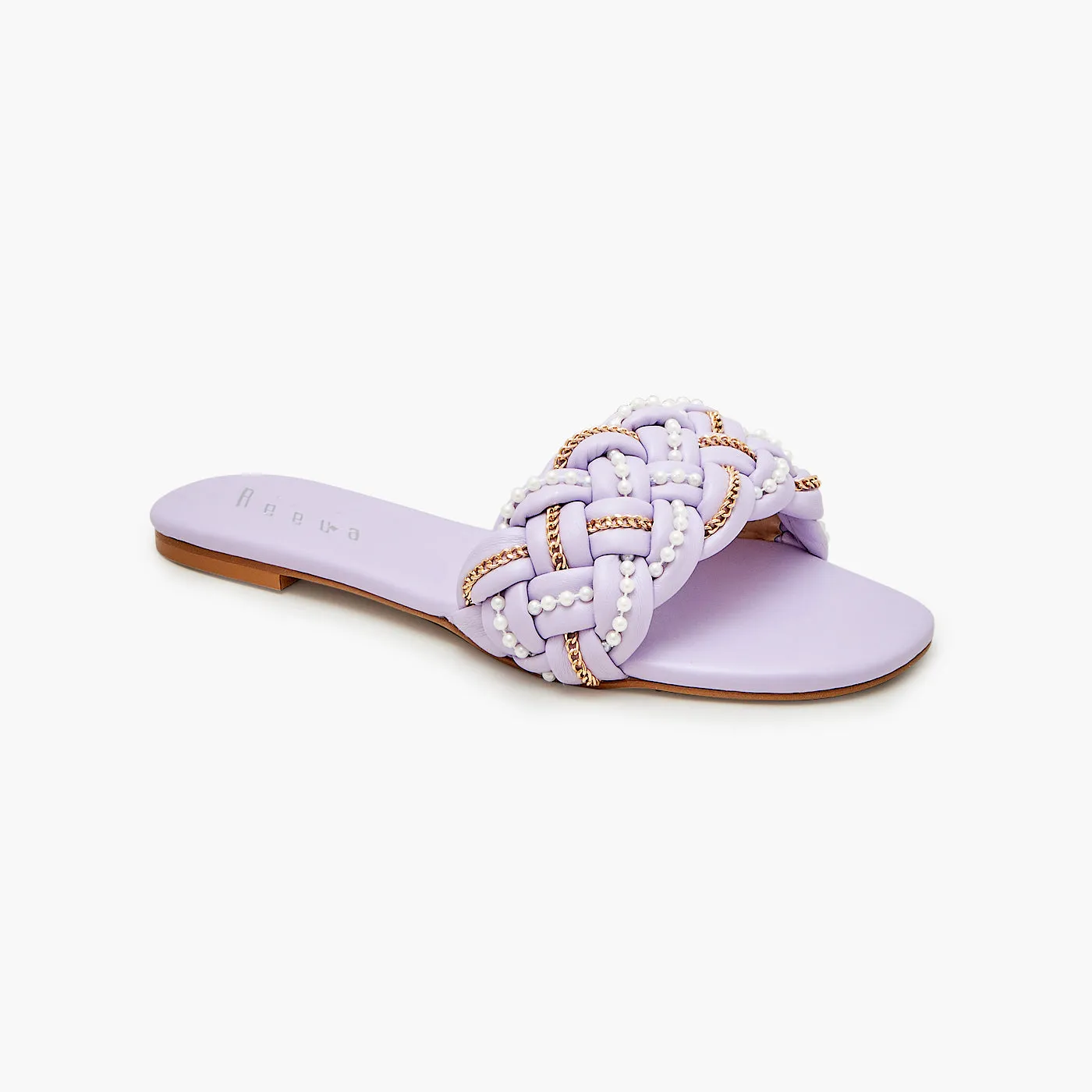 Braided Puffy Slides