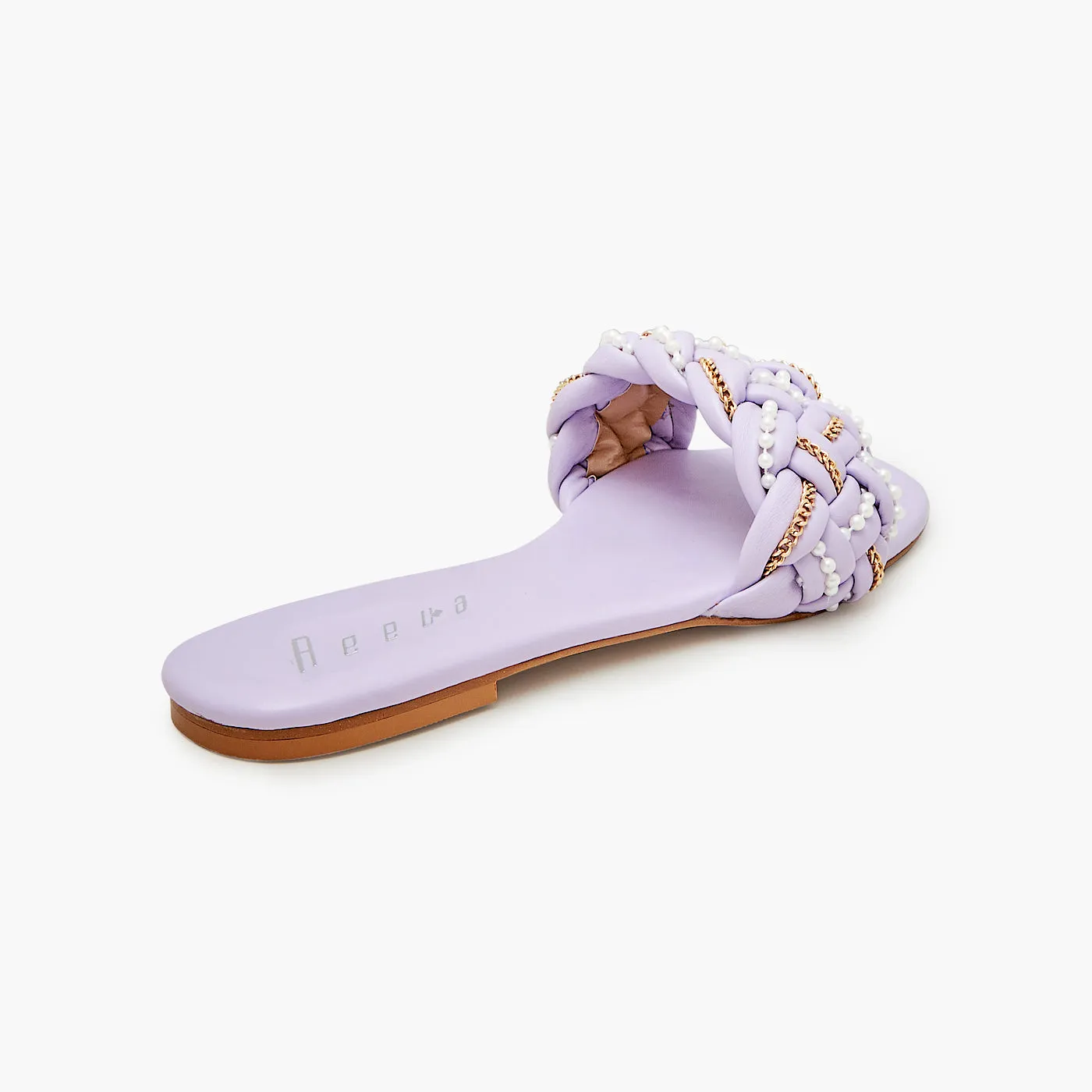 Braided Puffy Slides