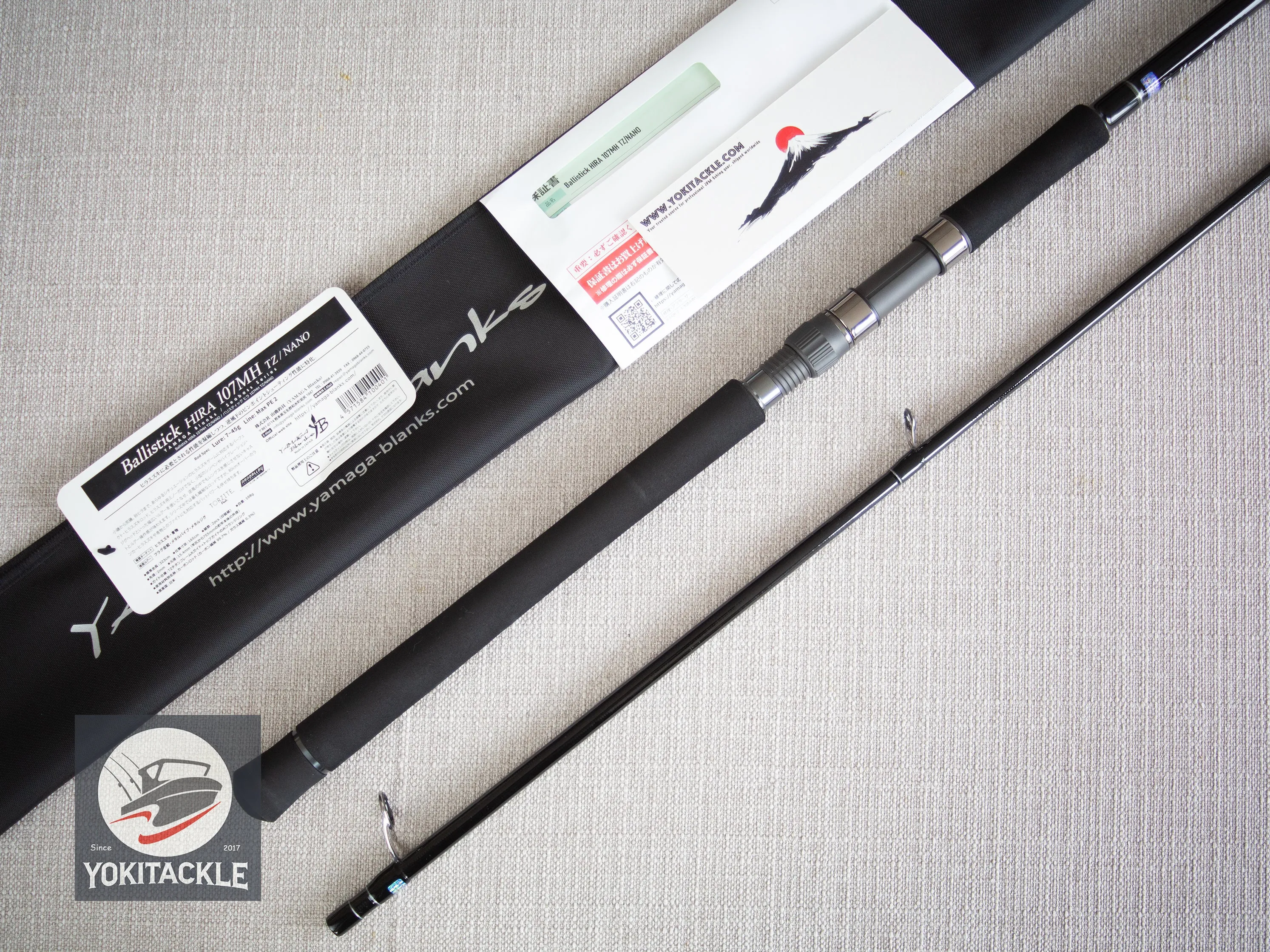 Brand New YAMAGA Blanks Ballistick HIRA TZ NANO 107MH Spinning Rod