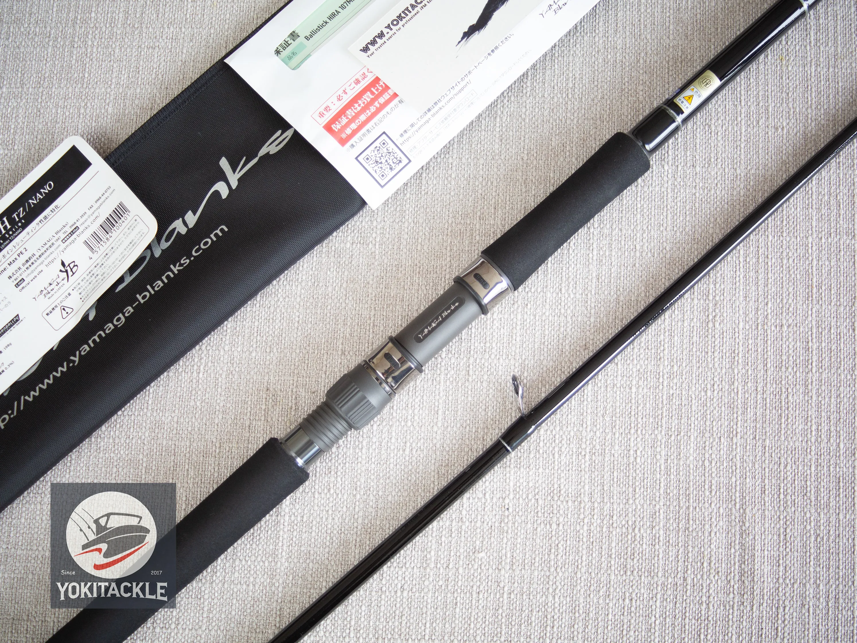 Brand New YAMAGA Blanks Ballistick HIRA TZ NANO 107MH Spinning Rod