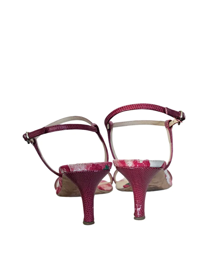 burberry floral kitten heels (size 8.5)