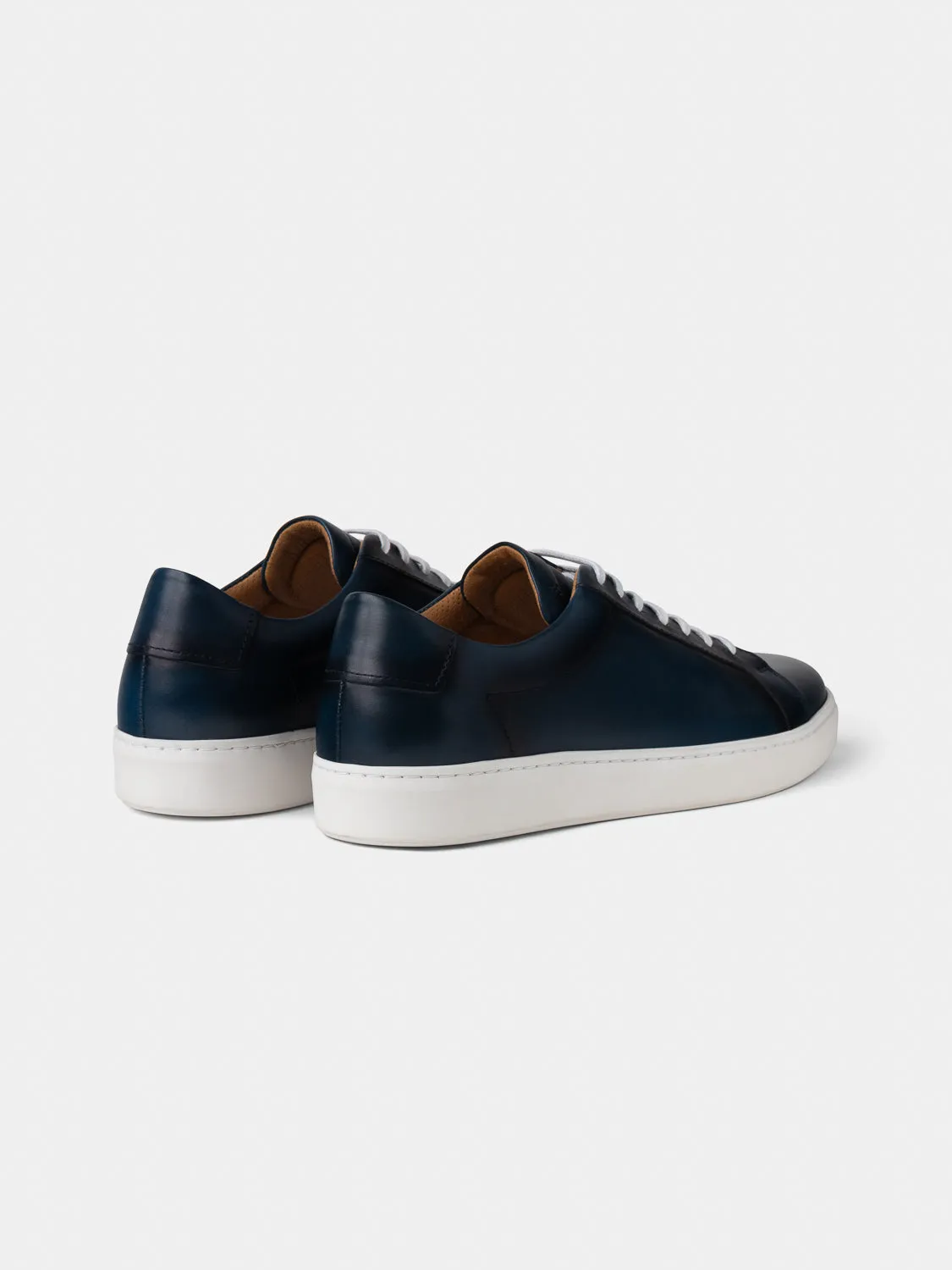 Calfskin Sneakers - Navy Patina