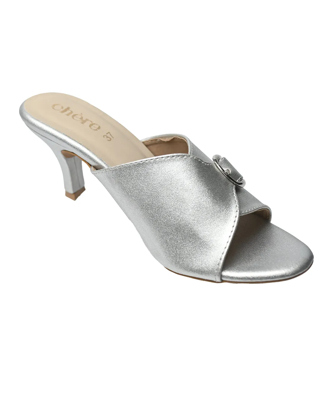 Chere Buckle Heel Mules