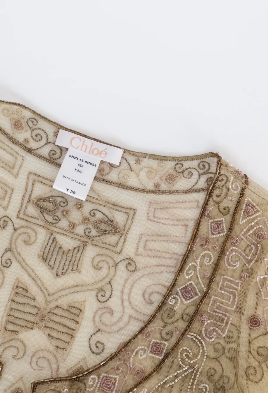 Chloe F/W 2000 Runway Beaded Top