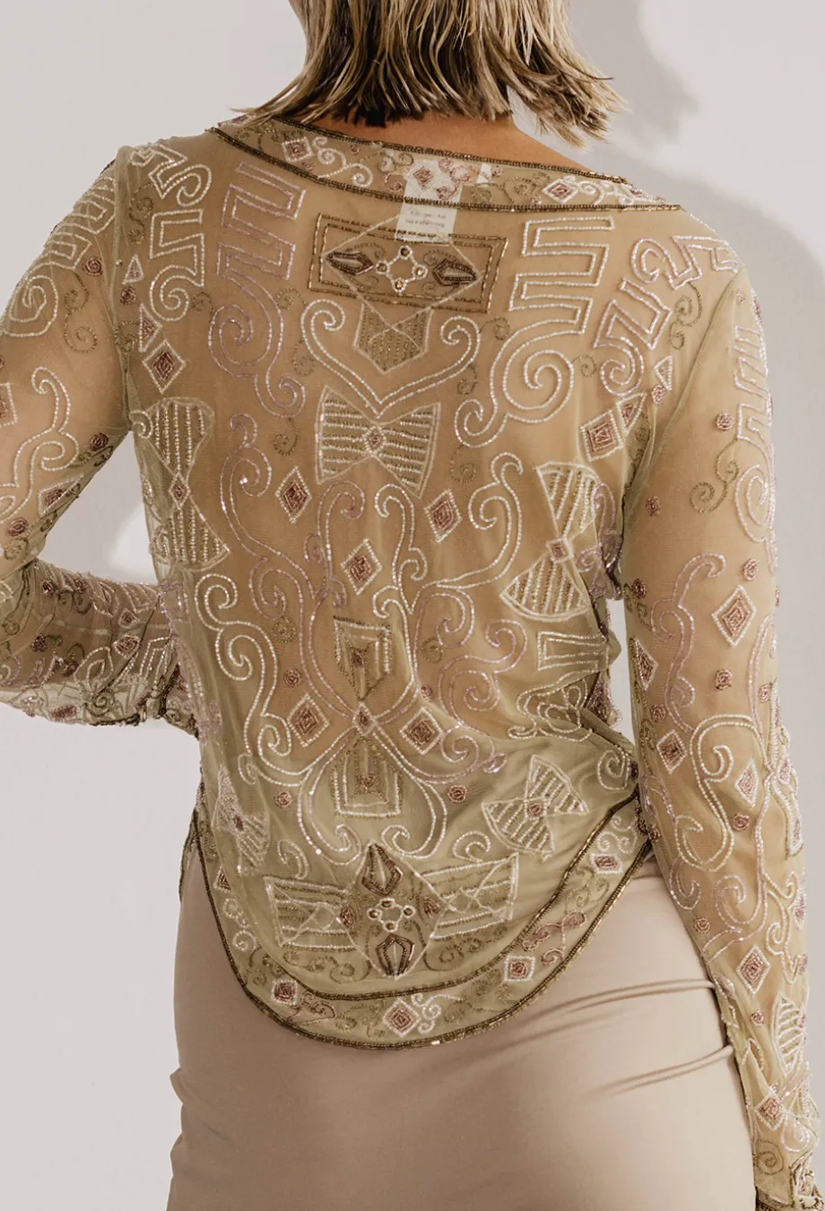 Chloe F/W 2000 Runway Beaded Top