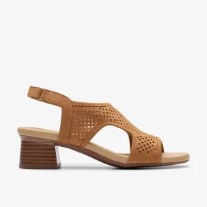 Clarks Women's Desirae Sail Brown Leather 26181000