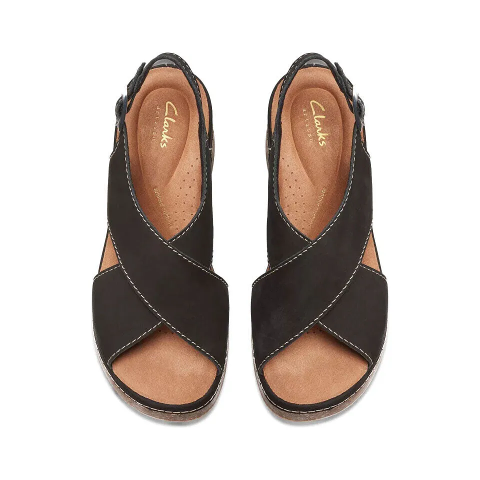 Clarks Women's Kassanda Step Black Nubuck 26177299