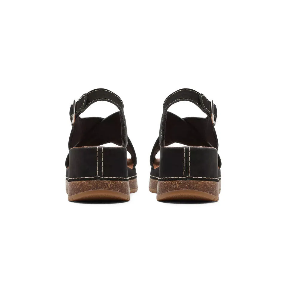 Clarks Women's Kassanda Step Black Nubuck 26177299