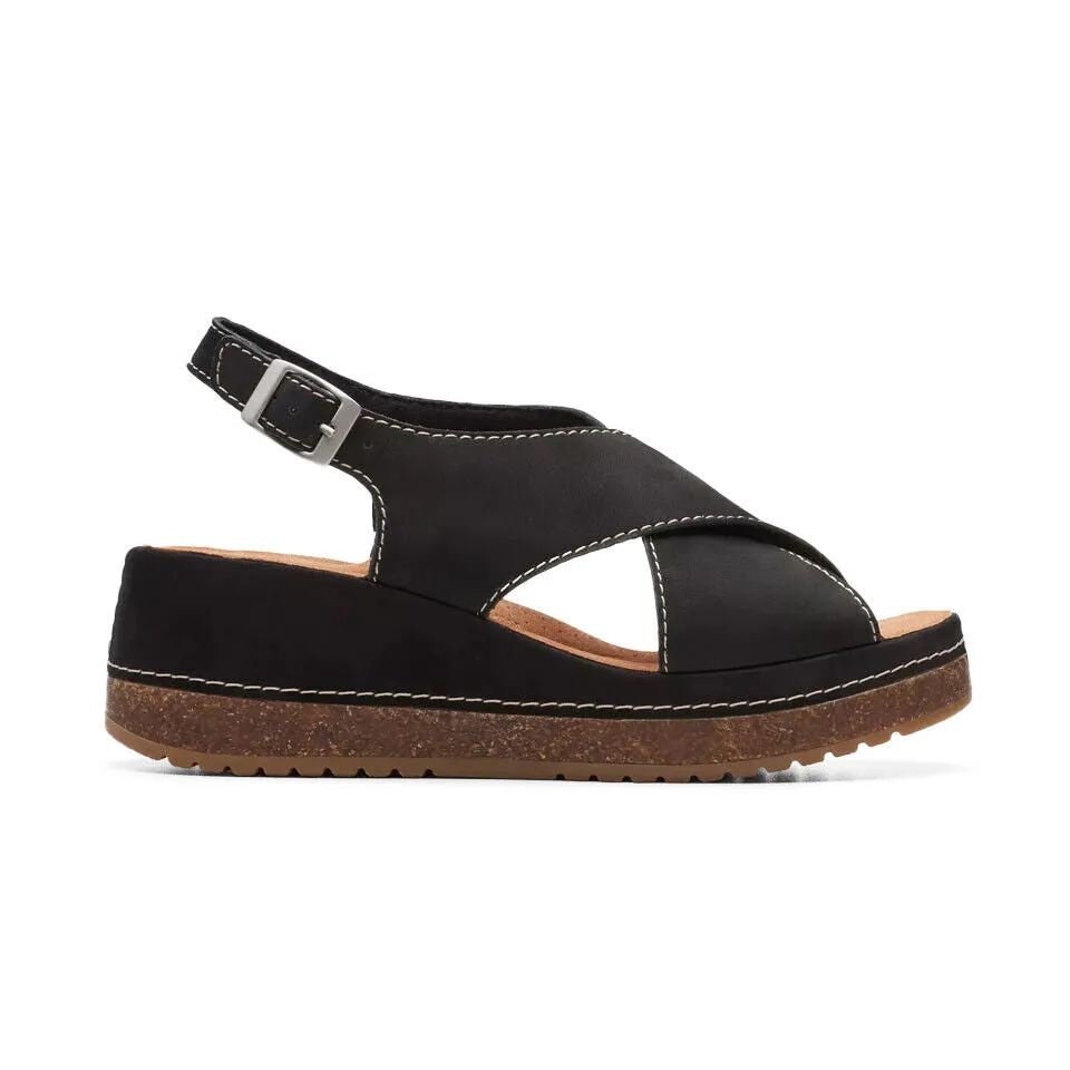 Clarks Women's Kassanda Step Black Nubuck 26177299