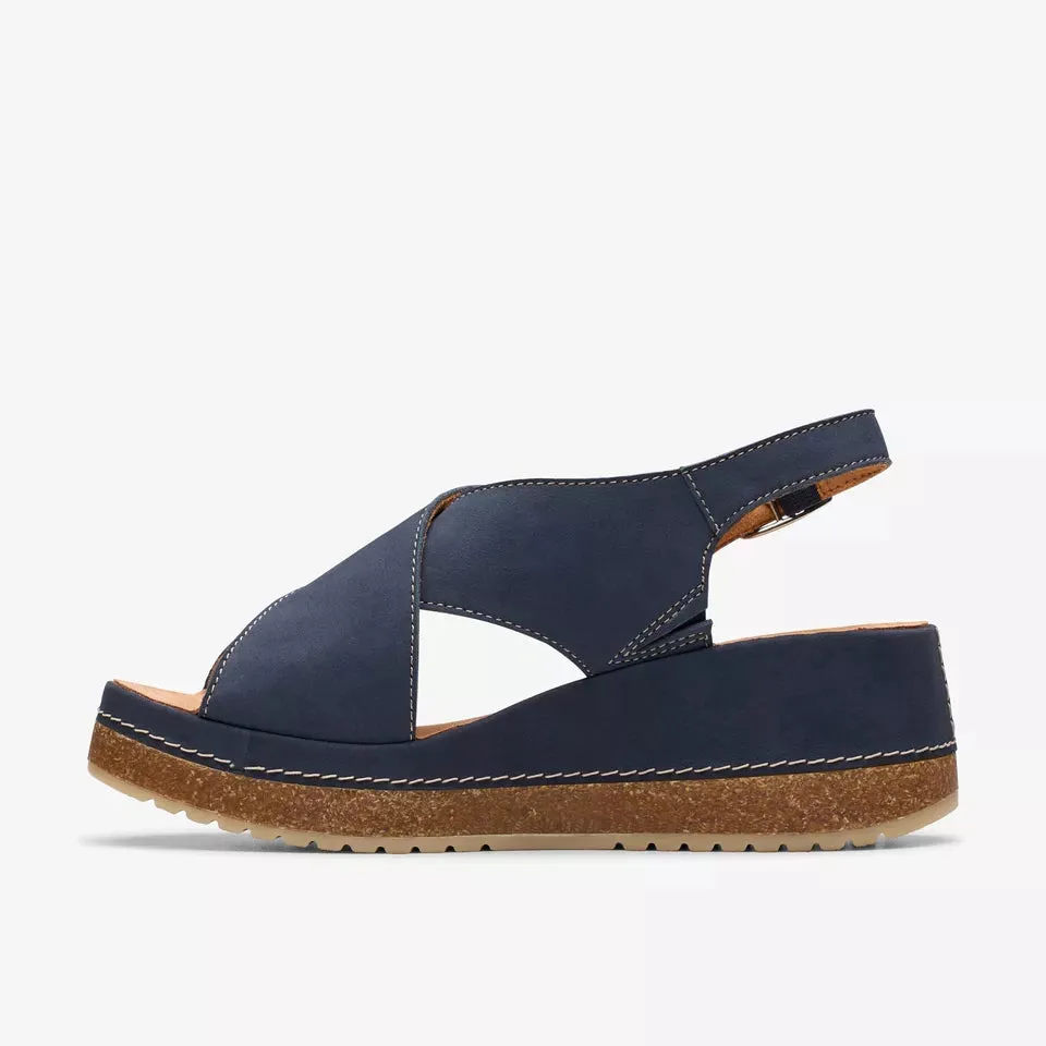 Clarks Women's Kassanda Step Navy Nubuck 26181440