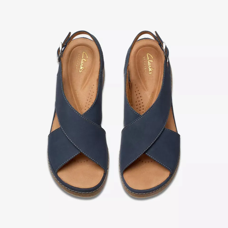 Clarks Women's Kassanda Step Navy Nubuck 26181440