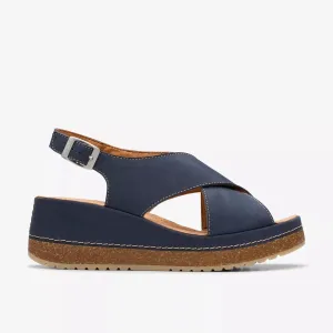 Clarks Women's Kassanda Step Navy Nubuck 26181440