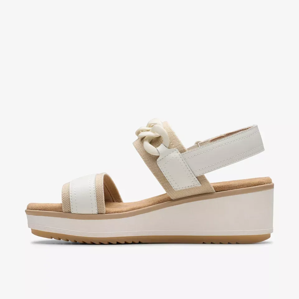 Clarks Women's Wrenly Eve Off White Leather 26182086