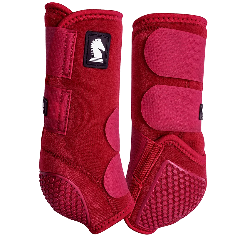 Classic Equine Flexion by Legacy Front Protective Boots- Crimson