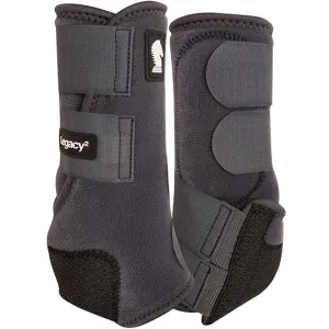 Classic Equine Legacy2 Front Protective Boots- Charcoal