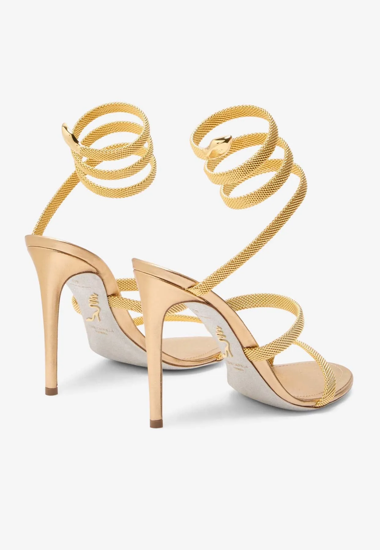 Cleo 105 Trigold Sandals with Serpent-Finish