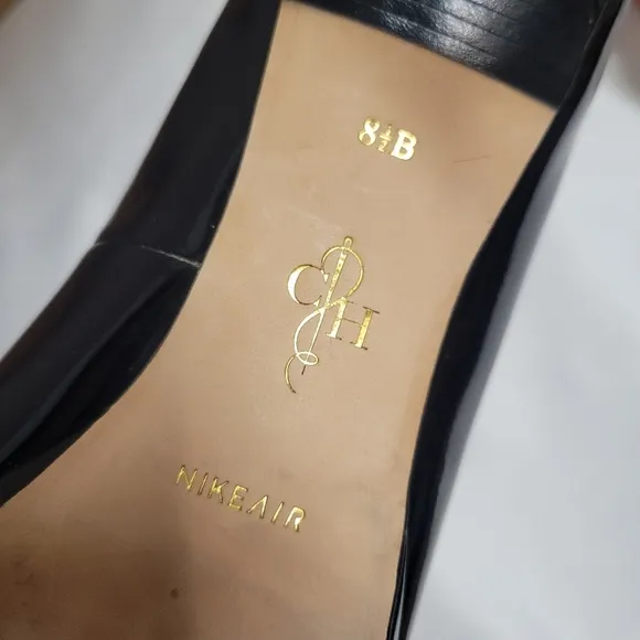 Cole Haan Nike Air Technology Black Heels, Sz 8.5
