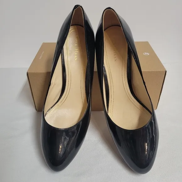 Cole Haan Nike Air Technology Black Heels, Sz 8.5