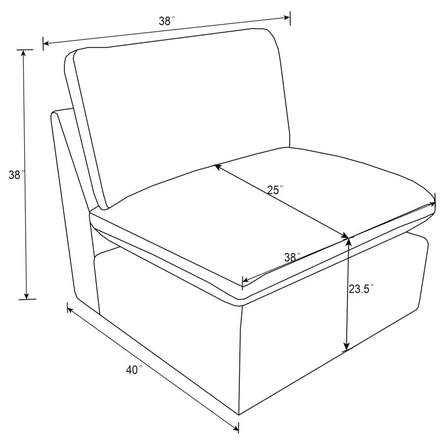Colleen Armless Chair