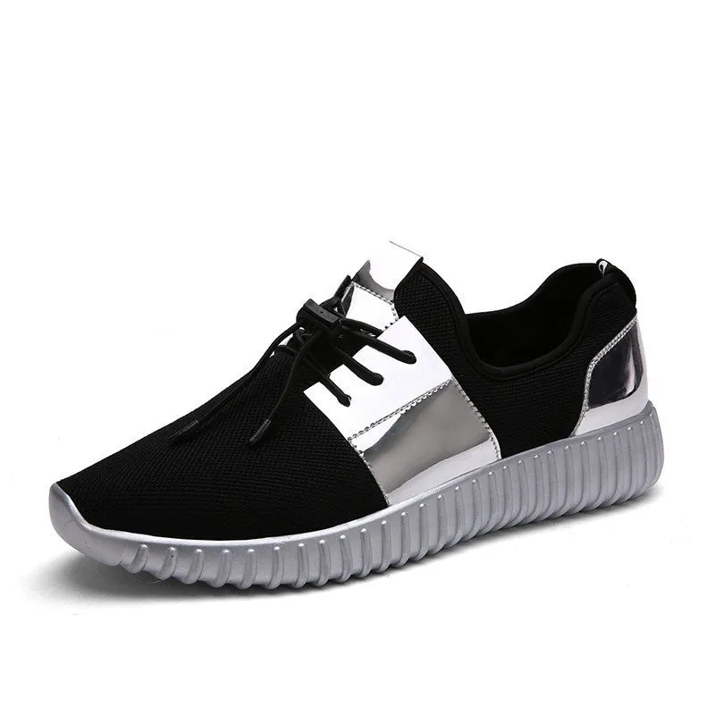 Couple Superstar Air mesh Glossy Gold Men&women Casual Shoes Fashion Breathable Durable Outdoor Lace-Up sapatos casuais