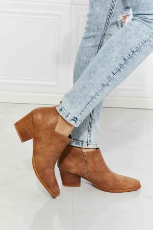 Cowboy Bootie in Caramel