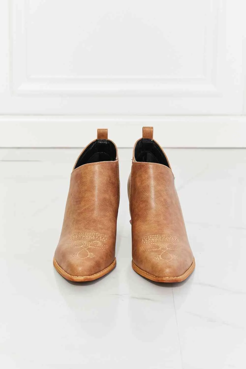 Cowboy Bootie in Caramel