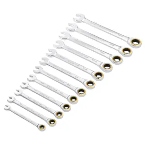 Draper Tools Expert HI-TORQ® Metric Ratchet Combination Spanner Set (12 Piece)