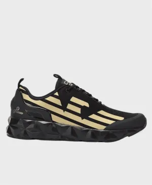 EA7 Emporio Armani X8X033 Woven Sneaker Triple Black/Gold